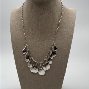 Silver Teardrop Necklace